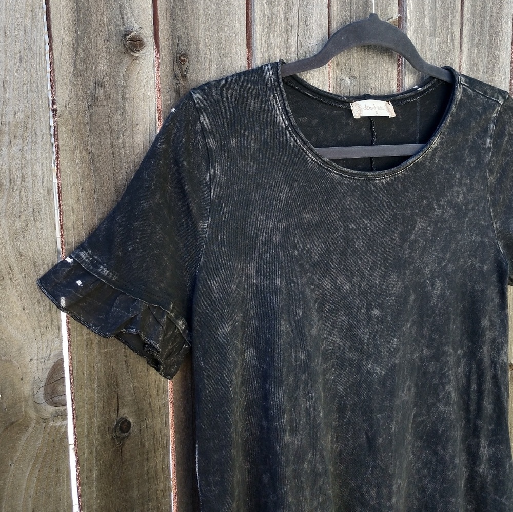 Altar'd State Black Distresses Ruffle Rop